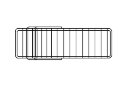 Dowload free Chaise Longue MR designed by Mies van der Rohe plan autocad block. Autocad block make by Be Interior Designer for block free download