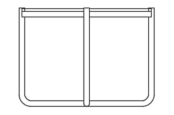 Dowload free Side table MR Tugendhat Ottoman designed by Mies van der Rohe elevation autocad block. Autocad block make by Be Interior Designer for block free download