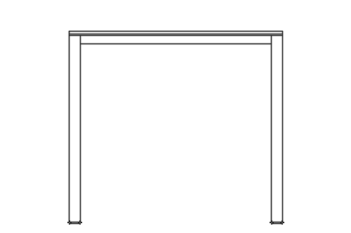 Dowload free Table LC6 designed by Le Corbusier side view autocad block. Autocad block make by Be Interior Designer for block free download