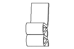 Dowload free Wiggle Side Chair designed by Frank Gehry front perspective 1 autocad block. Autocad block make by Be Interior Designer for block free download