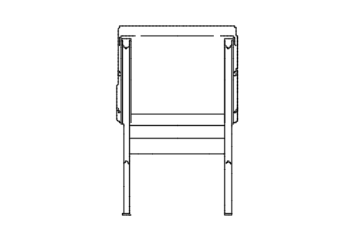 Dowload free Soft Pad Chaise ES 106 designed by Carles & Ray Eames back elevation autocad block. Autocad block make by Be Interior Designer for block free download