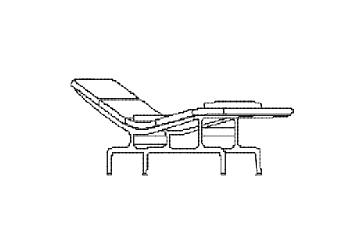 Dowload free Soft Pad Chaise ES 106 designed by Carles & Ray Eames perspective autocad block. Autocad block make by Be Interior Designer for block free download