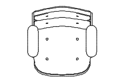 Dowload free Lobby Chair ES 108 designed by Carles & Ray Eame plan autocad block. Autocad block make by Be Interior Designer for block free download