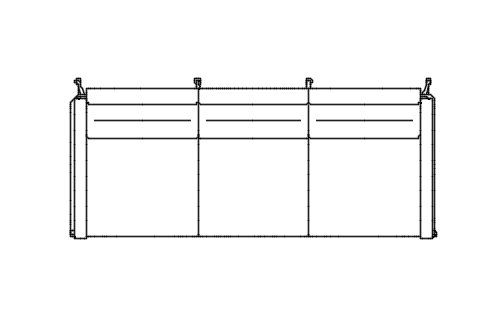 Dowload free 3 Seater sofa Series 3300 designed by Arne Jacobsen plan autocad block. Autocad block make by Be Interior Designer for block free download