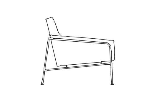 Dowload free Sofa Series 3300 designed by Arne Jacobsen side view autocad block. Autocad block make by Be Interior Designer for block free download