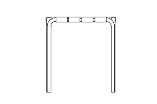 Dowload free Paimio Stool designed by Alvar Aalto elevation autocad block. Autocad block make by Be Interior Designer for block free download