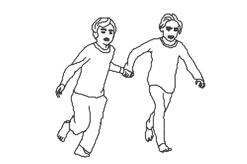 Dowload free Kids running holding hands elevation autocad block. Autocad block make by Be Interior Designer for block free download