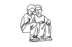 Dowload free Two children sitting perspective autocad block. Autocad block make by Be Interior Designer for block free download