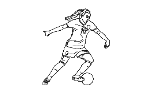 Dowload free Football player with the ball dribble elevation autocad block. Autocad block make by Be Interior Designer for block free download