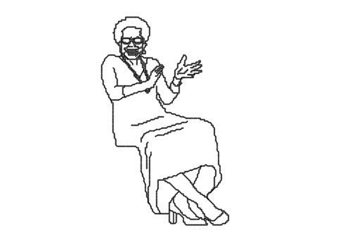 Dowload free Happy old woman sitting clapping her hands elevation autocad block. Autocad block make by Be Interior Designer for block free download