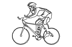 Dowload free Professional cyclist riding side view autocad block. Autocad block make by Be Interior Designer for block free download