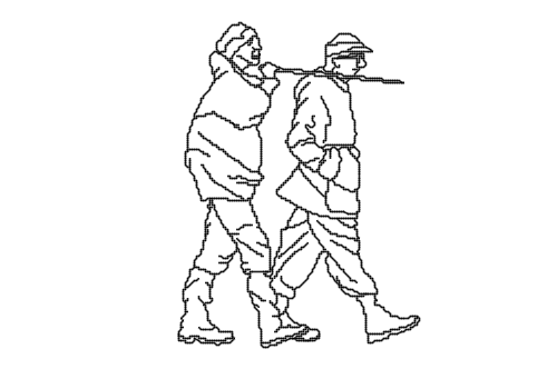 Dowload free Couple of old men walking and talking side view autocad block. Autocad block make by Be Interior Designer for block free download