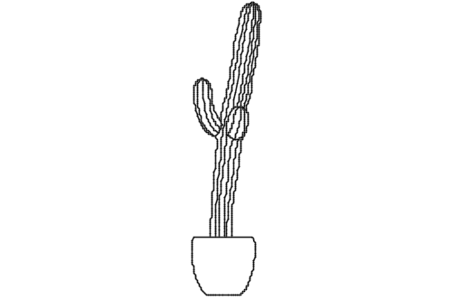 Dowload free Potted cactus 1 elevation autocad block. Autocad block make by Be Interior Designer for block free download