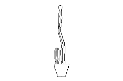 Dowload free Potted cactus 2 elevation autocad block. Autocad block make by Be Interior Designer for block free download