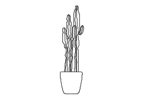 Dowload free Potted cactus 7 elevation autocad block. Autocad block make by Be Interior Designer for block free download