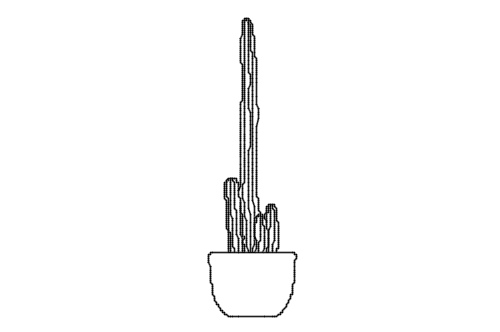 Dowload free Potted cactus 8 elevation autocad block. Autocad block make by Be Interior Designer for block free download