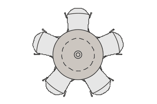 Dowload free Round table with 5 chairs plan autocad block. Autocad block make by Be Interior Designer for block free download