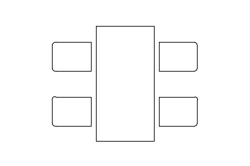 Dowload free Simple table and chairs plan autocad block. Autocad block make by Be Interior Designer for block free download