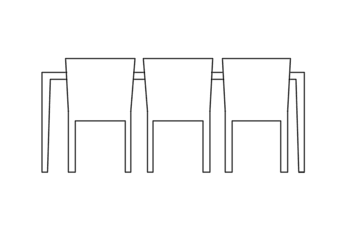 Dowload free Simple table and six chairs elevation autocad block. Autocad block make by Be Interior Designer for block free download