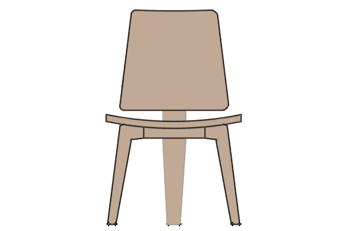 Dowload free Modern wood chair elevation autocad block. Autocad block make by Be Interior Designer for block free download