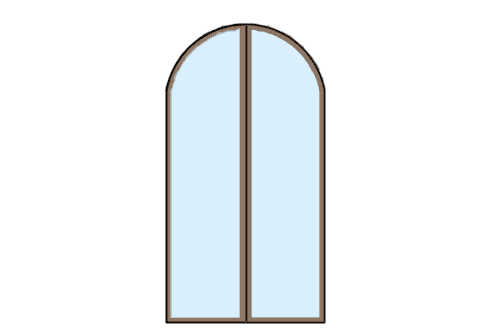 Dowload free Curved glass door L size elevation autocad block. Autocad block make by Be Interior Designer for block free download