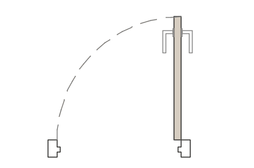 Dowload free Simple door 72cm with handle plan autocad block. Autocad block make by Be Interior Designer for block free download