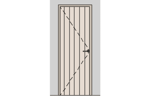 Dowload free Wood door 72cm with handles and frame elevation autocad block. Autocad block make by Be Interior Designer for block free download