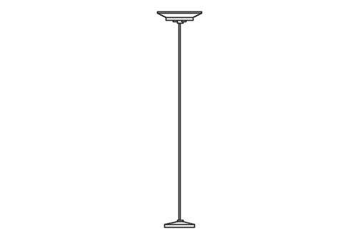 Dowload free Minimalist floor lamp elevation autocad block. Autocad block make by Be Interior Designer for block free download